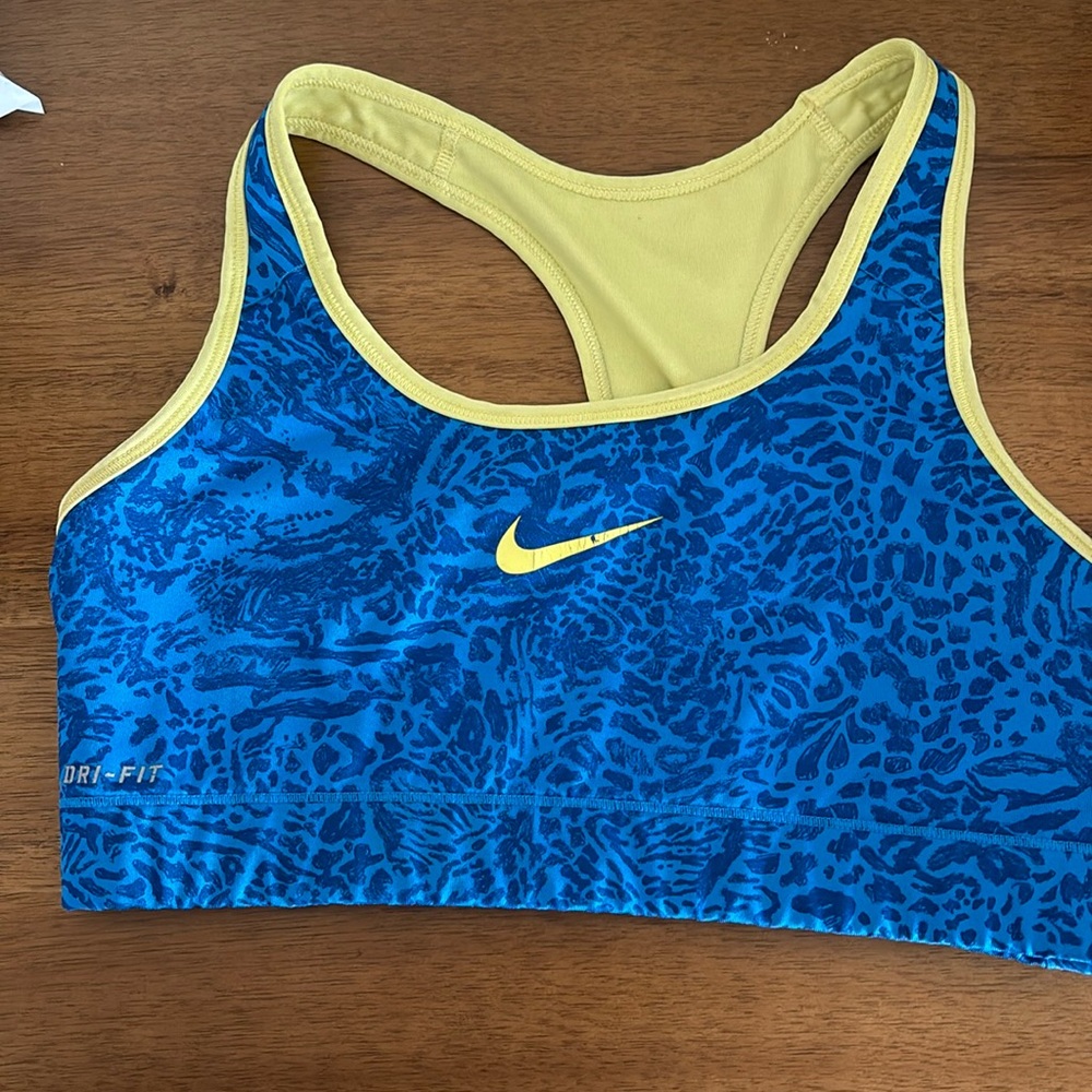 Nike animal print sports bra